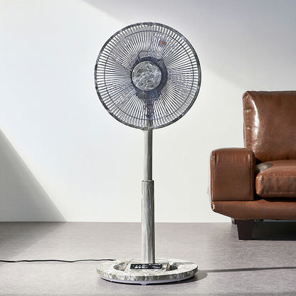 扇風機 DC扇風機 大理石調 リモコン式 8の字首振り 立体首振り 5枚羽根 風量8段階 30cm 静音 省エネ タイマー機能付 リモコン付き おしゃれ リビング扇風機 リビングファン