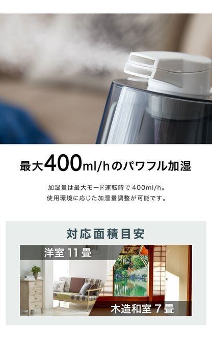 エスケイジャパン 超音波噴霧器 加湿器 SKJ-LS5H 次亜塩素酸水対応