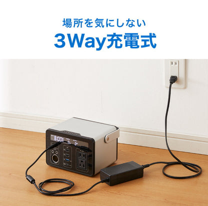 ポータブル電源 300Wh 大容量 8000mAh 家庭用 小型 正弦波 AC電源 防災 災害 キャンプ アウトドア 車中泊 蓄電池 非常用電源 充電池 バッテリー 発電機 充電器 エスケイジャパン SKJ-MT300SB