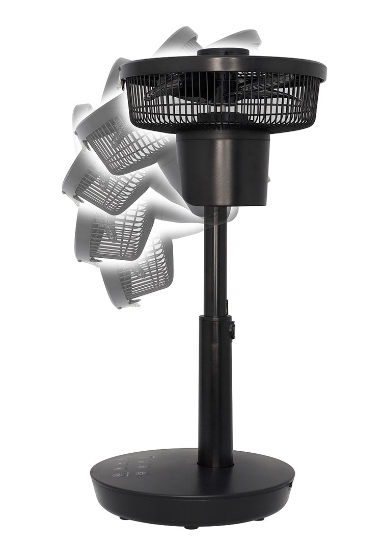 逆回転式扇風機 サーキュレーター DC扇風機 リビング扇風機 木目調 ブラック 送風 逆回転 静音 空気循環 オールシーズン DCモーター