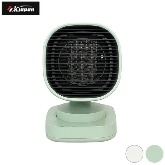 エスケイジャパン PTCヒーター SKJ-SY02PTC アイボリー グリーン 自動首振り 角度調節 小型 コンパクト 暖房