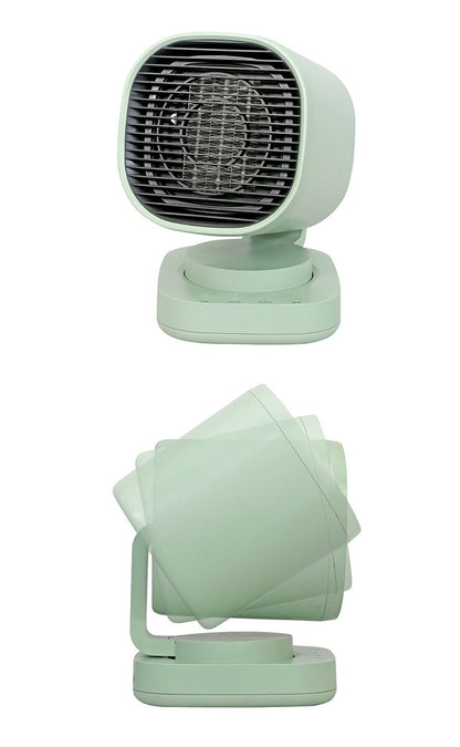 エスケイジャパン PTCヒーター SKJ-SY02PTC アイボリー グリーン 自動首振り 角度調節 小型 コンパクト 暖房