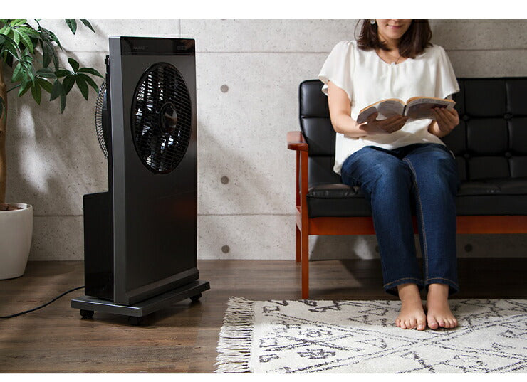 ミストファン マイナスイオン 2.5L 風量3段階 リモコン付き タイマー機能付 ホワイト ブラック 白 扇風機 黒 ファン ミスト