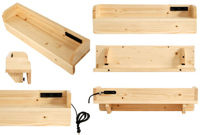 天然木 すのこベッド すのこベッド用棚 幅60cm パイン材 木目調 おしゃれ 北欧 宮棚 ヘッドボード セミシングルサイズ セミシングル ラック(代引不可)