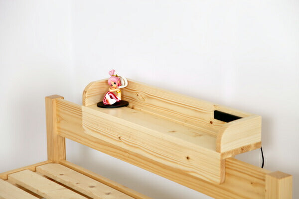 天然木 すのこベッド すのこベッド用棚 幅60cm パイン材 木目調 おしゃれ 北欧 宮棚 ヘッドボード セミシングルサイズ セミシングル ラック(代引不可)