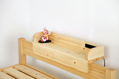 天然木 すのこベッド すのこベッド用棚 幅60cm パイン材 木目調 おしゃれ 北欧 宮棚 ヘッドボード セミシングルサイズ セミシングル ラック(代引不可)