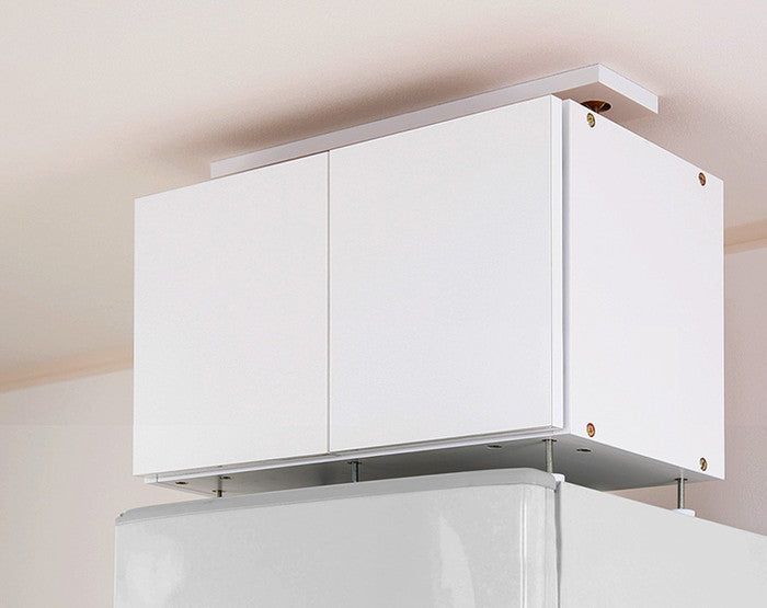 冷蔵庫上 突っ張り 日本製 冷蔵庫上 つっぱり 収納 ロータイプ 転倒防止 天井つっぱり 上置き 幅60 つっぱりラック 国産 冷蔵庫ラック 地震(代引不可)