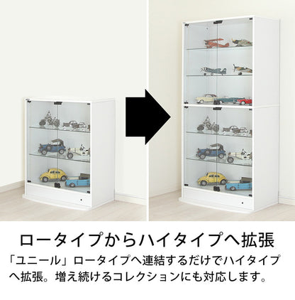 コレクションラック ユニール 上ユニットユニール専用オプション 対応本体 幅83cm奥行29cm 上ユニット (自立不可:要ロータイプ本体) SCR-8329H(代引不可)