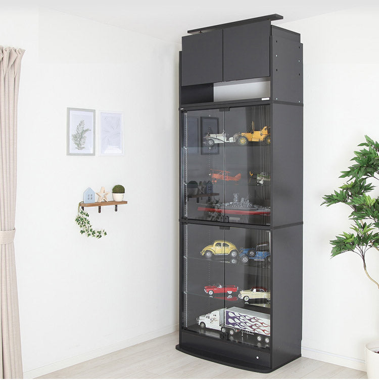 コレクションラック ユニール 上置きユニール専用オプション 対応本体 幅83cm奥行29cm 上置き ロータイプ (対応天井高:225~252cm) SCR-8329US(代引不可)