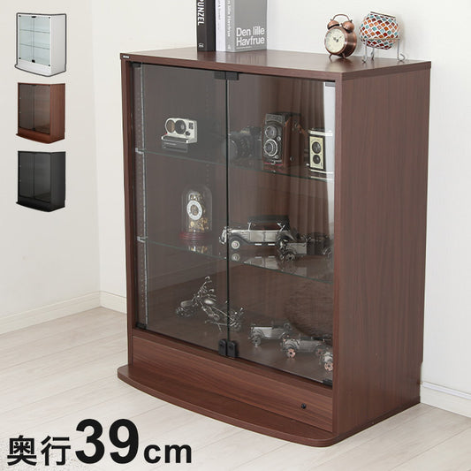 コレクションラック ユニール コレクションケース ディスプレイ ガラスケースユニール 幅83cm奥行39cm 本体 ロータイプ SCR-8339L(代引不可)