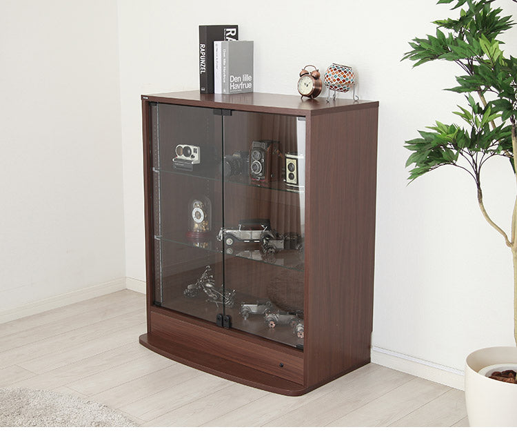 コレクションラック ユニール コレクションケース ディスプレイ ガラスケースユニール 幅83cm奥行39cm 本体 ロータイプ SCR-8339L(代引不可)