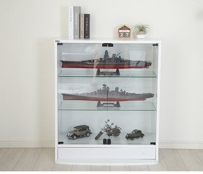 コレクションラック ユニール コレクションケース ディスプレイ ガラスケースユニール 幅83cm奥行39cm 本体 ロータイプ SCR-8339L(代引不可)