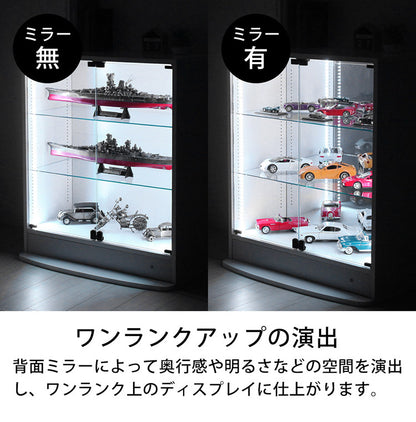 コレクションラック ユニール 背面ミラーユニール専用オプション 幅83cm 背面ミラー 2枚組 SCR-83MR2(代引不可)