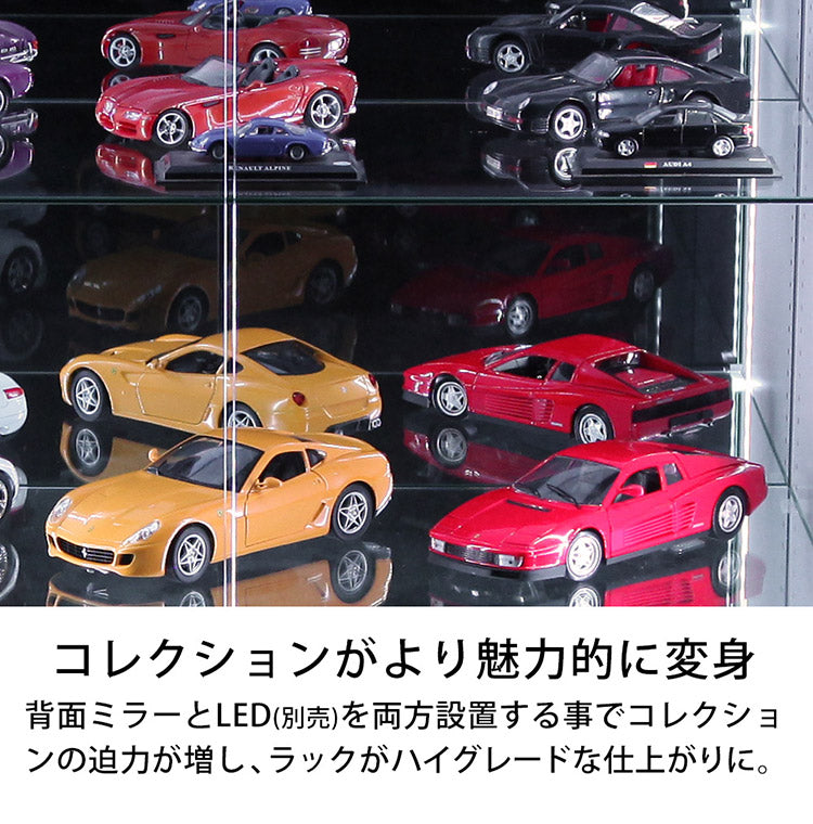 コレクションラック ユニール 背面ミラーユニール専用オプション 幅83cm 背面ミラー 1枚組 SCR-83MR(代引不可)