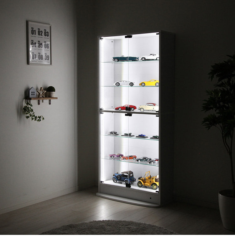 コレクションラック ユニール ホワイト LEDユニットユニール専用オプション 照明 ロータイプ用 SCR-LED-L(代引不可)