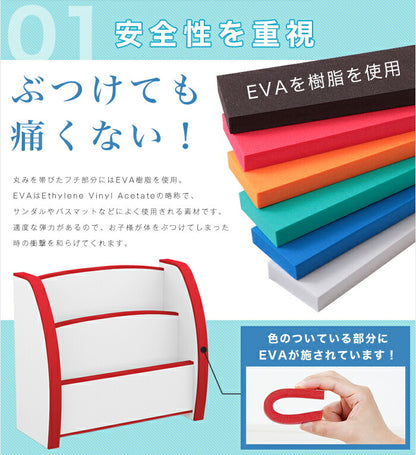 デスク ハイタイプ デスク 机 つくえ キッズ ソフト素材キッズファニチャーシリーズ EVA(代引不可)