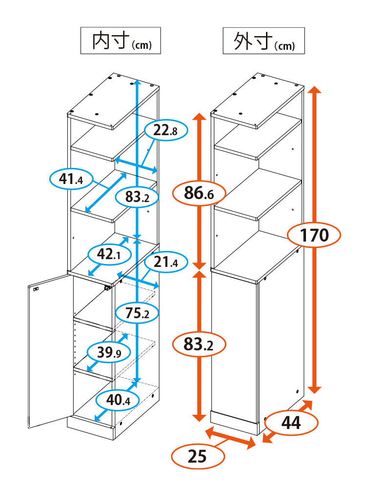 国産 すき間収納 幅25cm 日本製 洗面所 スリム 省スペース キッチンラック スリム 収納ストッカー キッチン収納 隙間収納ラック サニタリーラック(代引不可)