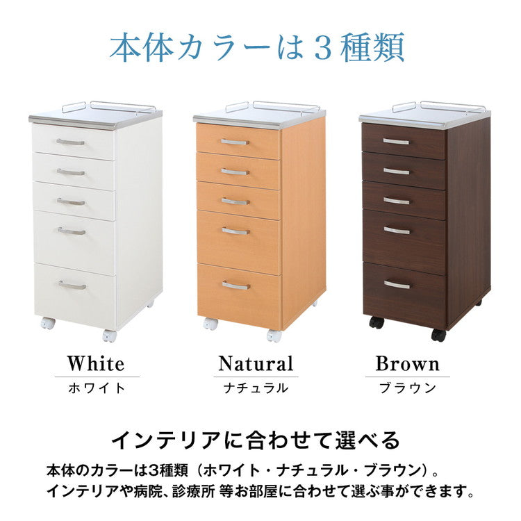 完成品 日本製 メディカル ワゴン 幅35cm すきま収納 作業台 隙間ワゴン 隙間 ラック キャビネット 国産 収納 組み立て不要 おしゃれ(代引不可)