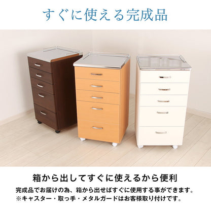 完成品 日本製 メディカル ワゴン 幅45cm すきま収納 作業台 隙間ワゴン 隙間 ラック キャビネット 国産 収納 組み立て不要 おしゃれ(代引不可)