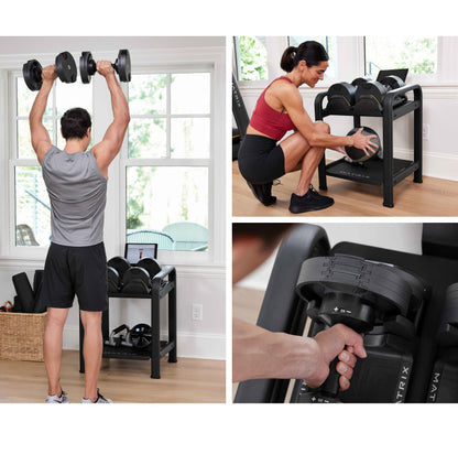 ジョンソンヘルステック ストレージラック DBSR 正規販売店 マトリックス MATRIX 家庭用 筋トレ 家トレ フィットネス タブレットホルダー 可変式 ダンベルホルダー 棚 収納 筋トレグッズ リビング(代引不可)