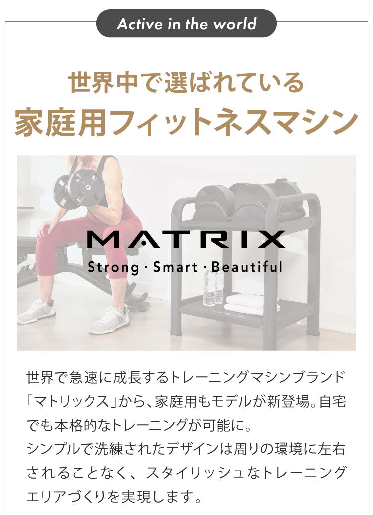 ジョンソンヘルステック ストレージラック DBSR 正規販売店 マトリックス MATRIX 家庭用 筋トレ 家トレ フィットネス タブレットホルダー 可変式 ダンベルホルダー 棚 収納 筋トレグッズ リビング(代引不可)