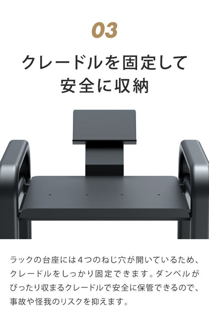 ジョンソンヘルステック ストレージラック DBSR 正規販売店 マトリックス MATRIX 家庭用 筋トレ 家トレ フィットネス タブレットホルダー 可変式 ダンベルホルダー 棚 収納 筋トレグッズ リビング(代引不可)