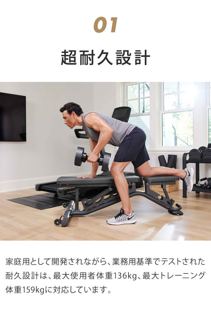 ジョンソンヘルステック マルチアジャスタブルベンチ MABR1 正規販売店 マトリックス MATRIX 家庭用 トレーニングベンチ インクラインベンチ フラットベンチ ダンベル トレーニング ベンチ(代引不可)