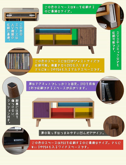 Pico series TV Rack W800 テレビラック80幅 ナチュラル ブラウン(代引き不可)