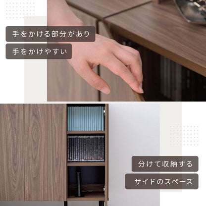 本棚 ロータイプ 扉付き 幅90 北欧 大容量 おしゃれ 高さ85 奥行き30.5 横長 a4 脚付き 漫画 文庫本 雑誌 リビング 収納 横長 ディスプレイラック 木製(代引不可)