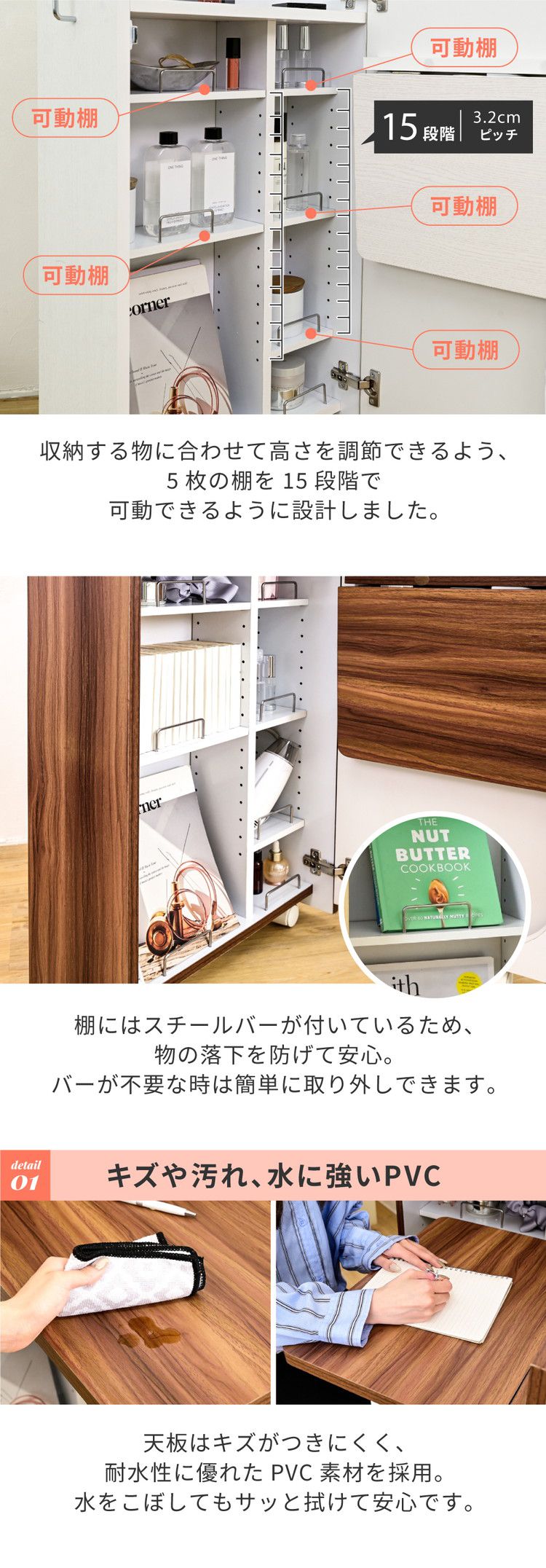 ドレッサー コンパクト 隙間収納 幅24 おしゃれ 折りたたみ キャスター付き 折り畳み ドレッサー デスク スリム 化粧台 コスメワゴン 収納 ラック ミニドレッサー すき間収納 かわいい 可愛い(代引不可)