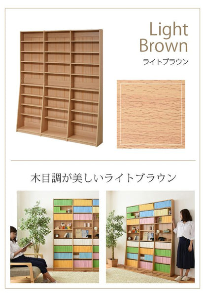 1cmピッチ 文庫本収納ラック 幅150 薄型 ワイド ブックシェルフ 高さ 180 木製 大容量 書斎収納 700冊以上(代引不可)