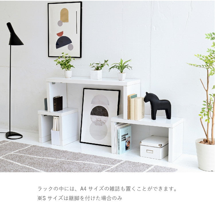 コの字 ネストテーブル 3点セット 耐荷重35kg 白 ホワイト 木製 ローテーブル コの字型 ラック センターテーブル コの字ユニット ディスプレイラック シンプル おしゃれ(代引不可)