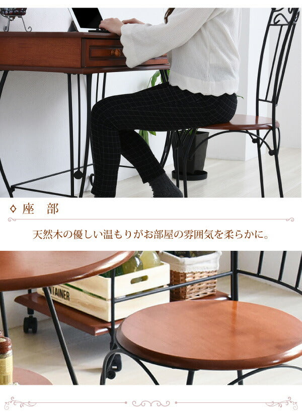 ヨーロッパ風 ロートアイアン 家具 チェア カフェチェアー ブラック(代引不可)