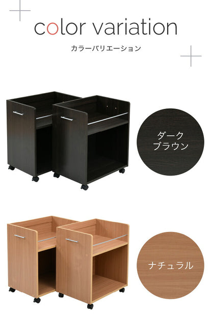 クローゼット 収納 ラック 2個セット 幅38 奥行58 キャスター付き ワゴン 整理 隙間 家具 押入れ 収納 リビング 大容量 ブラウン(代引不可)