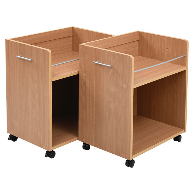 【5%OFF】クローゼット 収納 ラック 2個セット 幅38 奥行58 キャスター付き ワゴン 整理 隙間 家具 大容量 ナチュラル(代引不可)