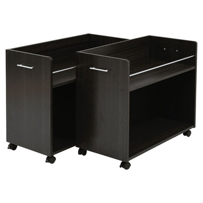 【5%OFF】押入れ 収納 ラック 2個セット 幅38 奥行78 キャスター付き ワゴン 整理 隙間 家具 押入れ 収納 リビング 大容量 ブラウン(代引不可)
