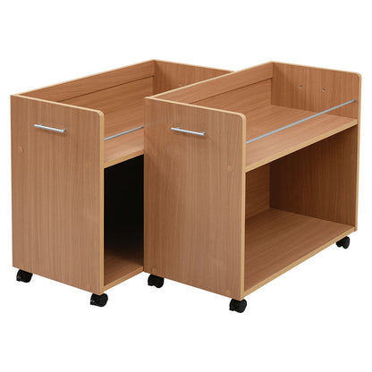 【5%OFF】押入れ 収納 ラック 2個セット 幅38 奥行78 キャスター付き ワゴン 整理 隙間 家具 押入れ 収納 リビング 大容量 ナチュラル(代引不可)
