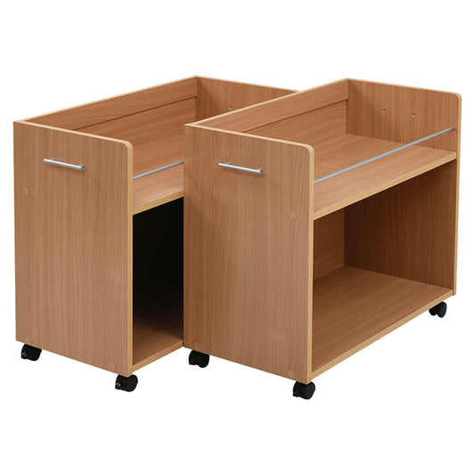 押入れ 収納 ラック 2個セット 幅38 奥行78 キャスター付き ワゴン 整理 隙間 家具 押入れ 収納 リビング 大容量 ナチュラル(代引不可)