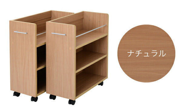 クローゼット ラック 収納 2個セット A4ファイル 幅26 奥行58 キャスター付き ワイド ワゴン 大容量 日用品 生活用品 隙間 収納 棚 本棚 コミック スライド(代引不可)