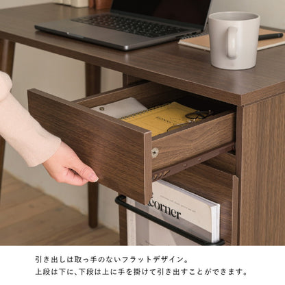パソコンデスク 幅94 木製 北欧シンプルデスク 天然木脚 配線スッキリ PCデスク 学習机 ワークデスク 勉強机 パソコン机 作業机 引き出し 引出し付き デスク 収納付き 北欧 おしゃれ(代引不可)