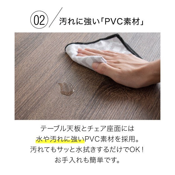 カウンター デスク 幅90 バタフライ式 ダイニング3点セット チェア 2脚 カウンターテーブル カウンターデスク パソコンデスク PCデスク 机 椅子 カフェ おしゃれ (代引不可)