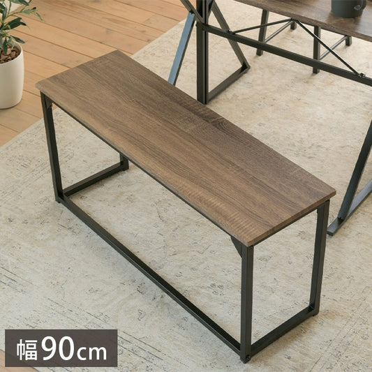 ダイニングベンチ 幅90 ダイニング ベンチチェア 単品 スツール ダイニングチェア 椅子 イス チェア ディスプレイラック 棚 飾り台 玄関 ベンチ 腰掛け ヴィンテージ調 おしゃれ(代引不可)