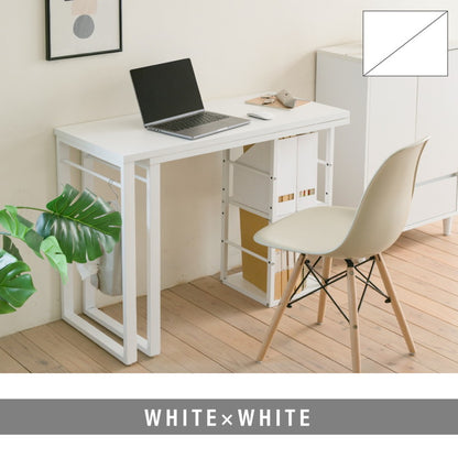 回転式 3WAYワークデスク L字・I字・コンパクト パソコンデスク ツインデスク 棚付きデスク ユニットデスク スチール脚 回転 省スペース 作業机 在宅勤務 テレワーク 北欧 おしゃれ(代引不可)