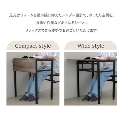省スペース 折りたたみ式ダイニングテーブル セット 2人 折りたたみ 椅子 付き スツール 幅60 奥行40 高さ70 コンパクト バタフライ 天板 木製 木目 スチール脚(代引不可)