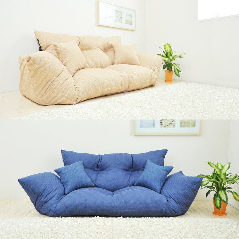 ソファ ソファー 3人掛け フロアソファ リクライニング ジャンボカウチリクライニングソファ zsy-njumbo(代引不可)