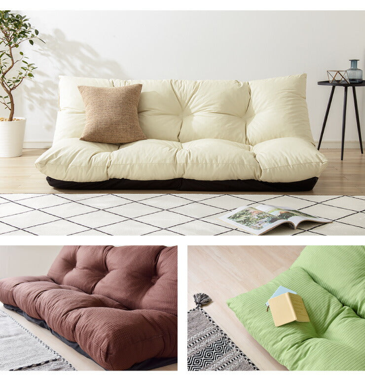 日本製 ソファ ソファー 3人掛け 幅160 リクライニング ロータイプ ゆったり フロアソファ ローソファ ラブソファ 撥水 国産 (代引不可)