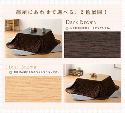 こたつ こたつテーブル正方形 68×68 折れ脚こたつ＋省スペースこたつ掛布団セット 2点セット コタツ テーブル 家具調 モダン 折り畳み コンパクト 省エネ 節電 収納 省スペース あったか こたつ布団 リビングこたつ セット