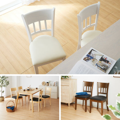 ダイニングチェア 2脚セット スペンス 背もたれ 木製 イス チェア 天然木 おしゃれ ダイニング チェア チェアー 2点セット 肘なし 肘無し 食卓椅子 2脚