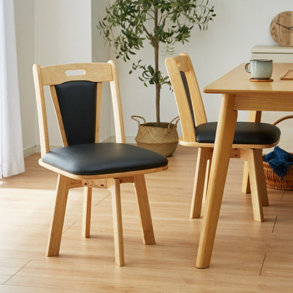 ダイニングチェア 回転 肘なし 2脚セット ひじ無し 回転ダイニングチェア トーン 背もたれ 木製 イス チェア 天然木 おしゃれ ダイニング チェア チェアー 2点セット 回転 肘なし 肘無し 食卓椅子 2脚