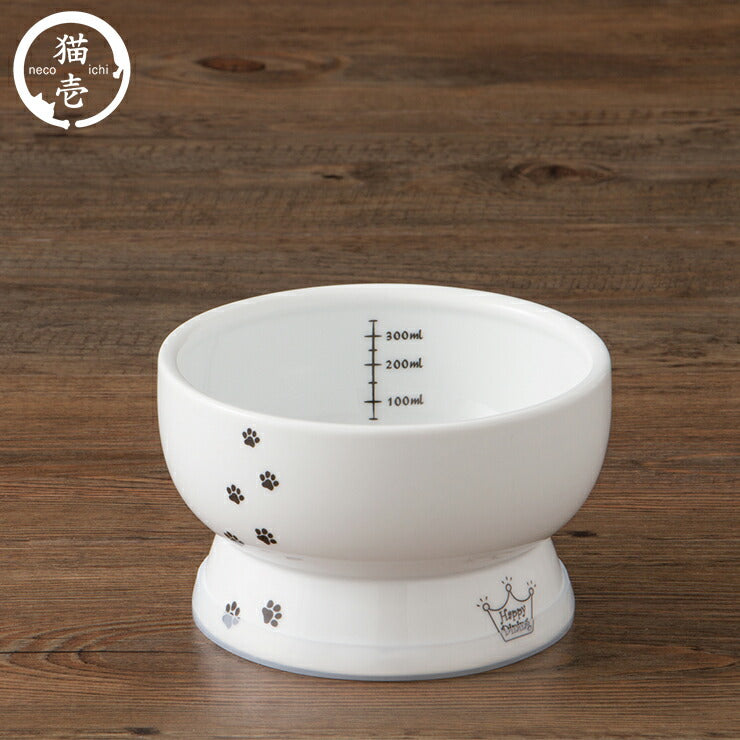 猫壱 猫用 脚付ウォーターボウル レギュラー 猫柄 食器 猫用食器 ボウル 水飲み 水やり 給水器 ペット ペット用食器